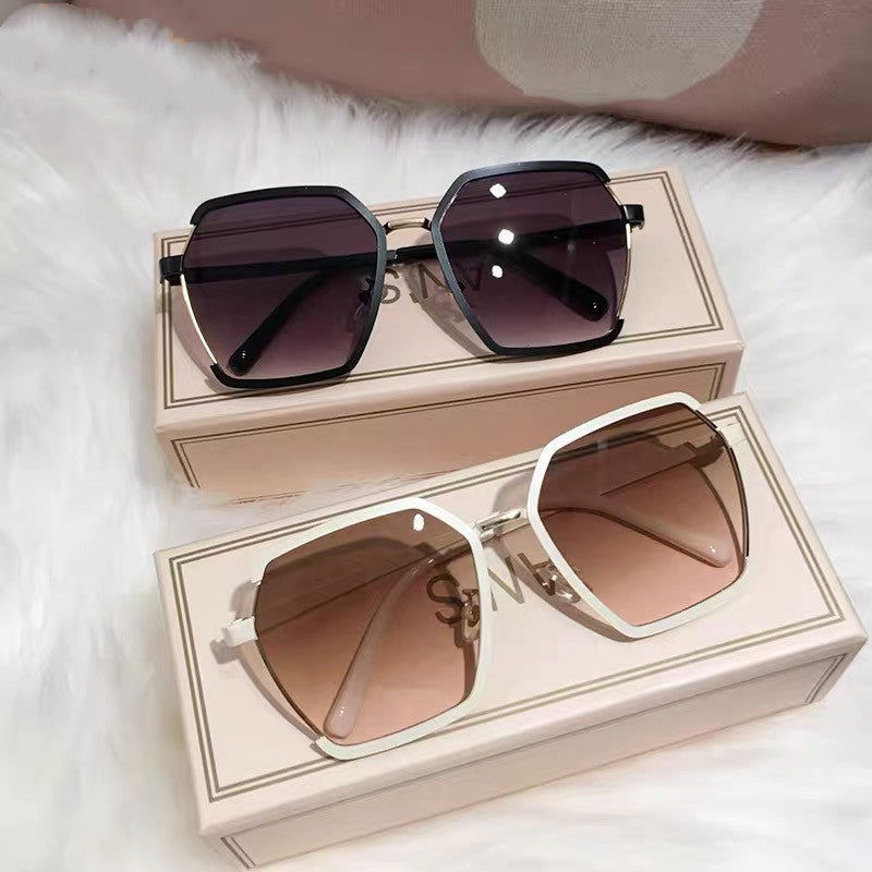 LovelyRLovely LovelyRLovely Ins Vintage Half-Frame Sun LovelyRLovely Ins Vintage Half-Frame Sunglasses