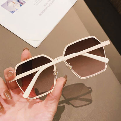 LovelyRLovely LovelyRLovely Ins Vintage Half-Frame Sun LovelyRLovely Ins Vintage Half-Frame Sunglasses