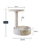 LovelyRLovely LovelyRLovely Integrated Cat Climbing Fr Apricot white disc LovelyRLovely Integrated Cat Climbing Frame