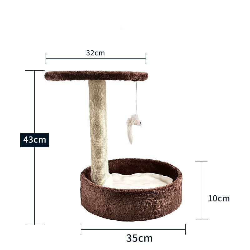 LovelyRLovely LovelyRLovely Integrated Cat Climbing Fr Coffee color disc LovelyRLovely Integrated Cat Climbing Frame