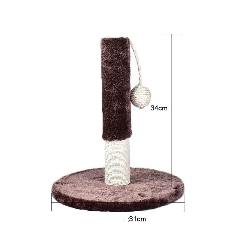 LovelyRLovely LovelyRLovely Integrated Cat Climbing Fr Funny cat column coffee color LovelyRLovely Integrated Cat Climbing Frame