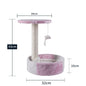 LovelyRLovely LovelyRLovely Integrated Cat Climbing Fr Pink and white disc LovelyRLovely Integrated Cat Climbing Frame