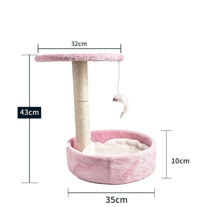 LovelyRLovely LovelyRLovely Integrated Cat Climbing Fr Pink disc LovelyRLovely Integrated Cat Climbing Frame