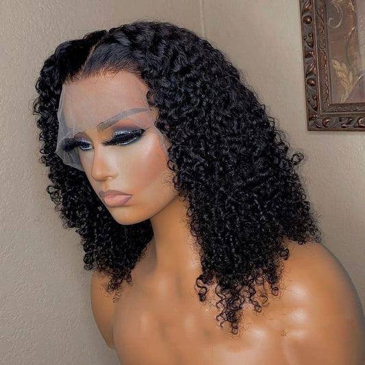 LovelyRLovely LovelyRLovely Jerry Curly 13x4 Lace Fron LovelyRLovely Jerry Curly 13x4 Lace Front Human Hair Wig