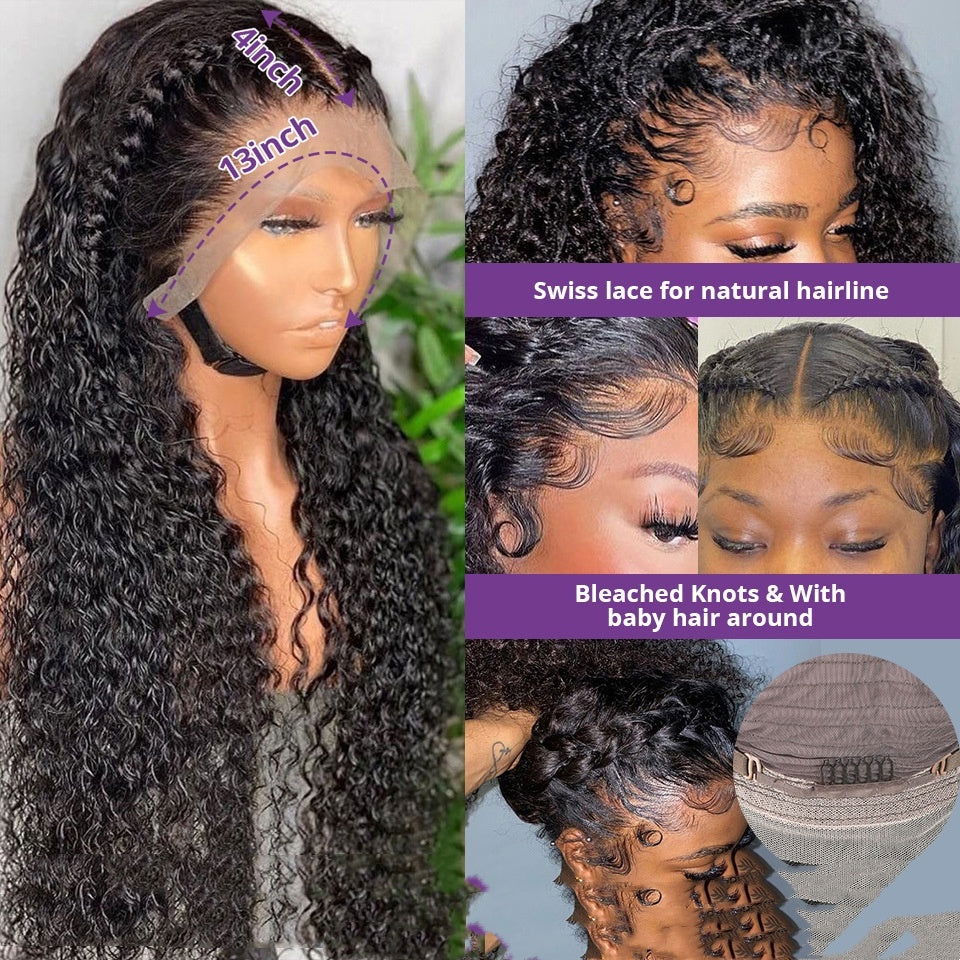 LovelyRLovely LovelyRLovely Jerry Curly Human Hair Lac LovelyRLovely Jerry Curly Human Hair Wig