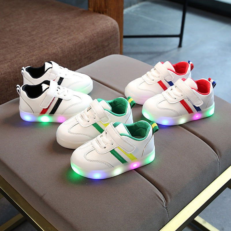 LovelyRLovely LovelyRLovely Kimmy White LED Sneakers LovelyRLovely Kimmy White LED Sneakers