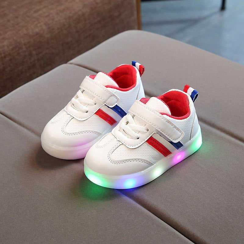 LovelyRLovely LovelyRLovely Kimmy White LED Sneakers Red / 21 LovelyRLovely Kimmy White LED Sneakers