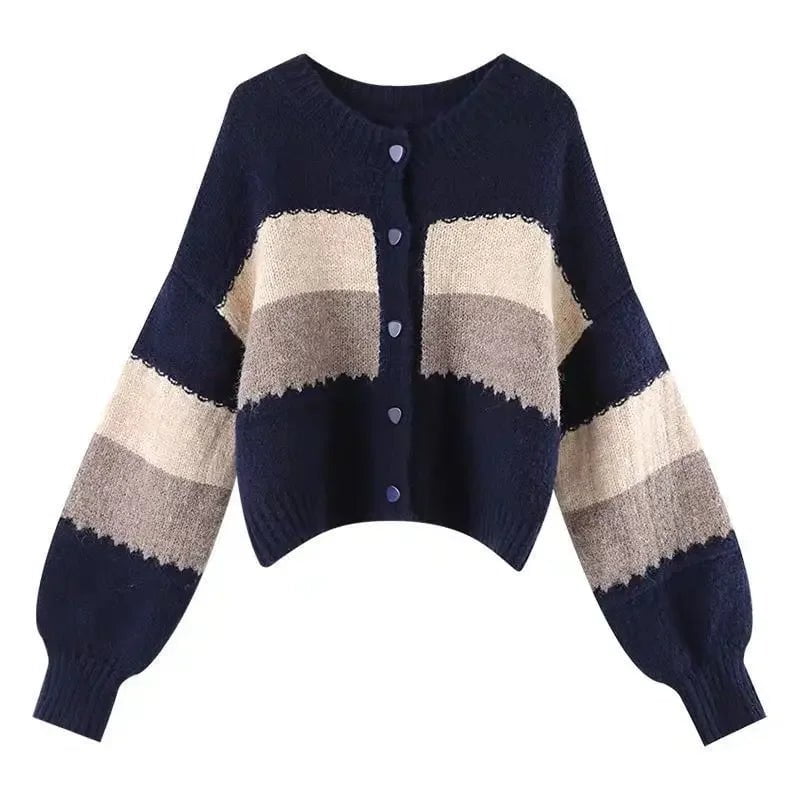 LovelyRLovely LovelyRLovely Knitted Sweater Jacket+jeans 2pcs Suit Only Blue tops / M LovelyRLovely Knitted Sweater Jacket+jeans 2pcs Suit