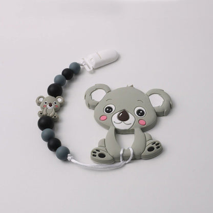 LovelyRLovely LovelyRLovely Koala Anti-drop Teether Se Grey LovelyRLovely Koala Anti-drop Teether Set