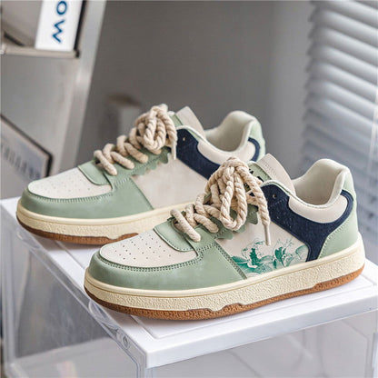 LovelyRLovely LovelyRLovely Lace-up Casual Men Shoes Light Green / 39. LovelyRLovely Lace-up Casual Men Shoes