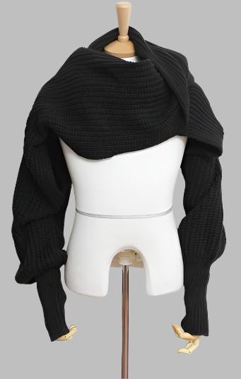 LovelyRLovely LovelyRLovely Ladies Cashmere Sweater Sc black / 235cm LovelyRLovely Ladies Cashmere Sweater Scarf