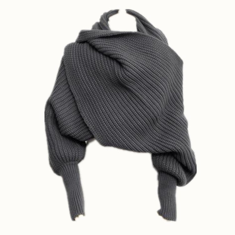 LovelyRLovely LovelyRLovely Ladies Cashmere Sweater Sc Dark grey / 235cm LovelyRLovely Ladies Cashmere Sweater Scarf