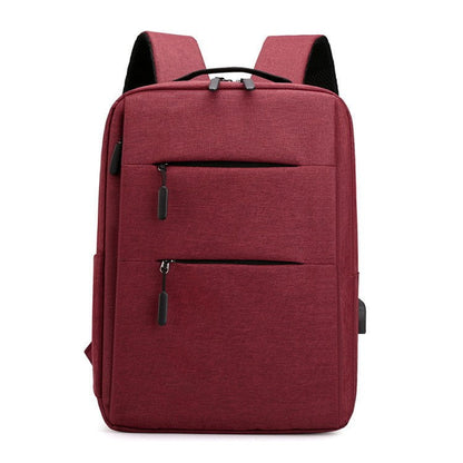 LovelyRLovely LovelyRLovely Laptop Backpack With USB Wine red LovelyRLovely Laptop Backpack With USB