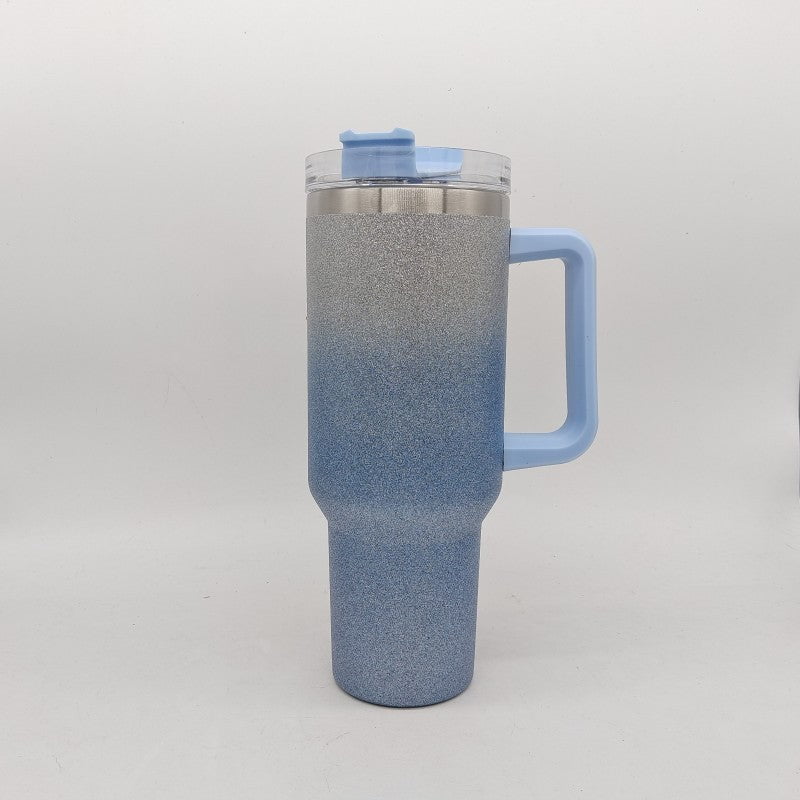 LovelyRLovely LovelyRLovely Large Capacity Double-laye Gradient Blue LovelyRLovely Large Capacity Double-layer Stainless Steel Vacuum Insulation Cup