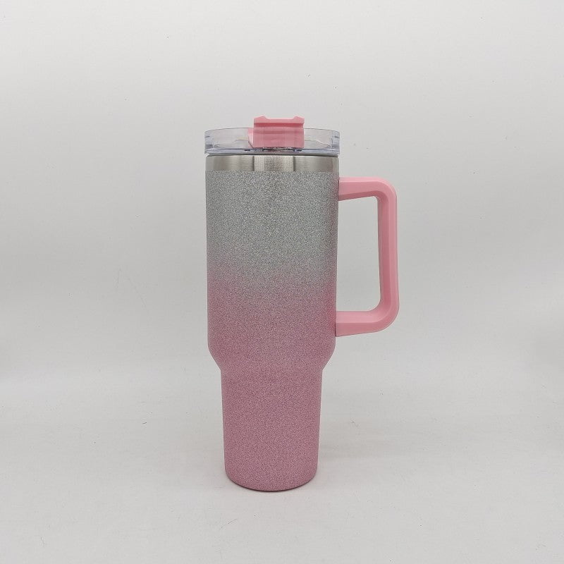 LovelyRLovely LovelyRLovely Large Capacity Double-laye Gradient Pink LovelyRLovely Large Capacity Double-layer Stainless Steel Vacuum Insulation Cup