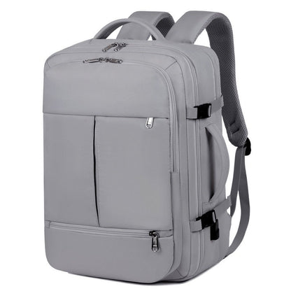 LovelyRLovely LovelyRLovely Large Capacity Multiple Po Grey LovelyRLovely Large Capacity Multiple Pockets And Zippers Backpack