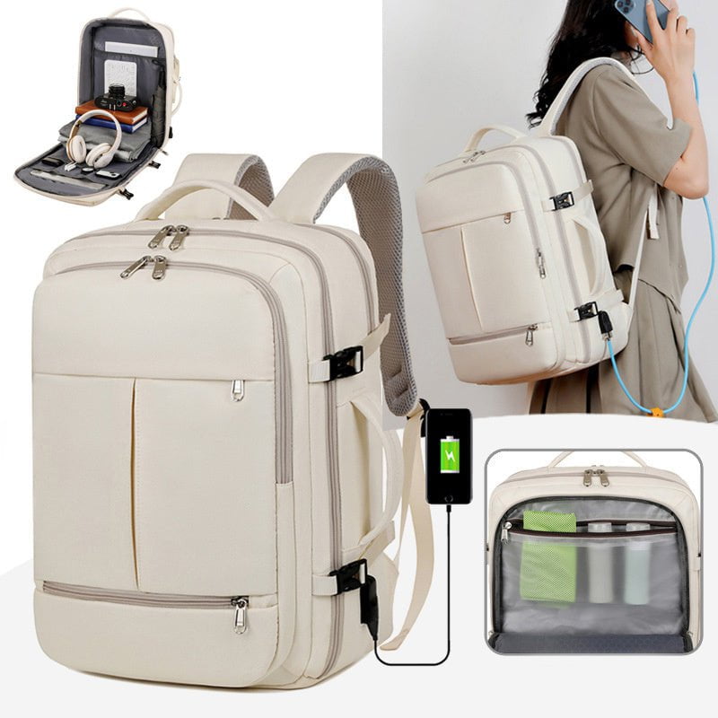 LovelyRLovely LovelyRLovely Large Capacity Multiple Po LovelyRLovely Large Capacity Multiple Pockets And Zippers Backpack