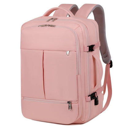 LovelyRLovely LovelyRLovely Large Capacity Multiple Po Pink LovelyRLovely Large Capacity Multiple Pockets And Zippers Backpack