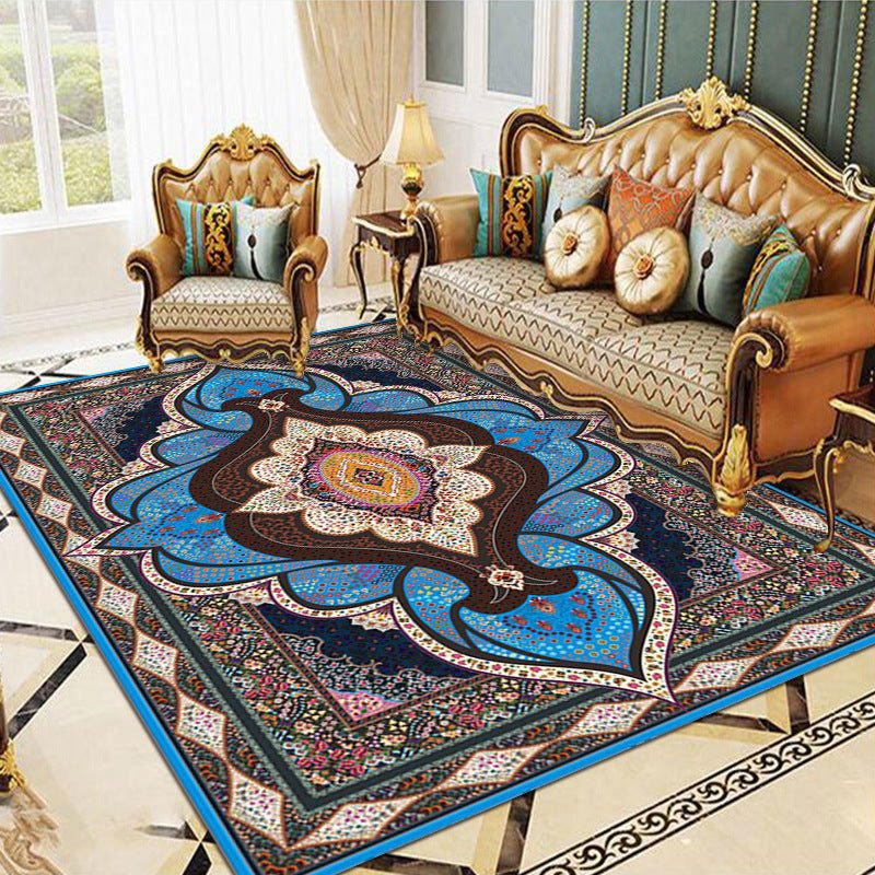 LovelyRLovely LovelyRLovely Large Living Room Turkish Rio Blue / 100x160CM LovelyRLovely Large Living Room Turkish Style Rug