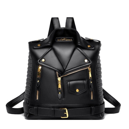 LovelyRLovely LovelyRLovely Leather Jacket Backpack Black LovelyRLovely Leather Jacket Backpack