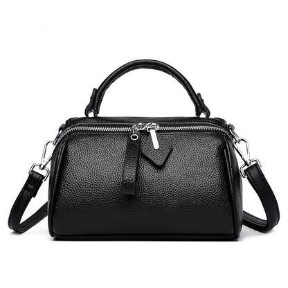 LovelyRLovely LovelyRLovely Leather Large Capacity Sho Black LovelyRLovely Leather Large Capacity Shoulder Crossbody Bag