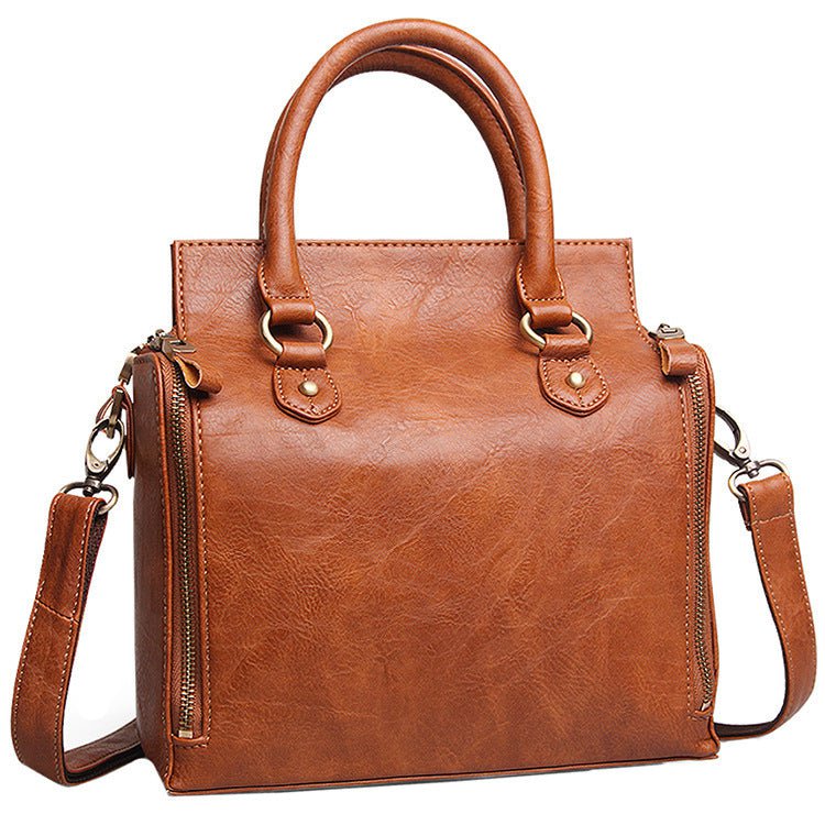 LovelyRLovely LovelyRLovely Leather Multi-Pocket Bag Brown LovelyRLovely Leather Multi-Pocket Bag