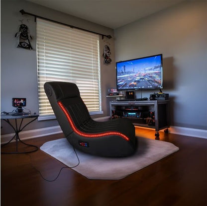 LovelyRLovely LovelyRLovely LED Gaming Chair With Spea Black LovelyRLovely LED Gaming Chair With Speakers