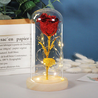 LovelyRLovely LovelyRLovely LED Light Eternal Rose In Glass