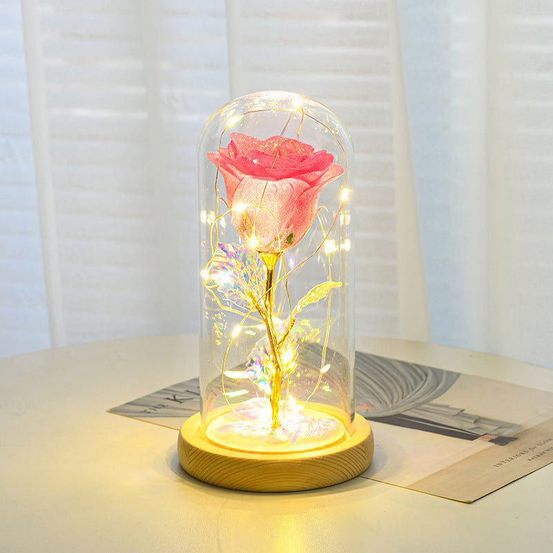 LovelyRLovely LovelyRLovely LED Light Eternal Rose In Glass