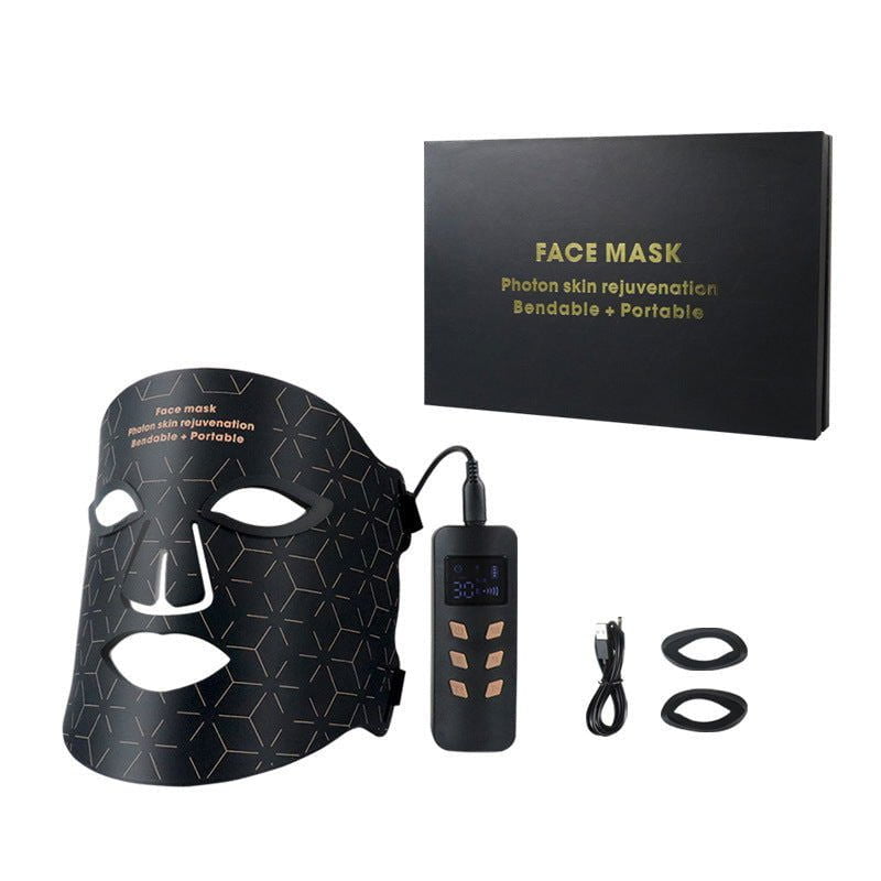 LovelyRLovely LovelyRLovely LED Silicone Facial Red Li Black / Mask Only LovelyRLovely LED Silicone Facial Red Light Mask