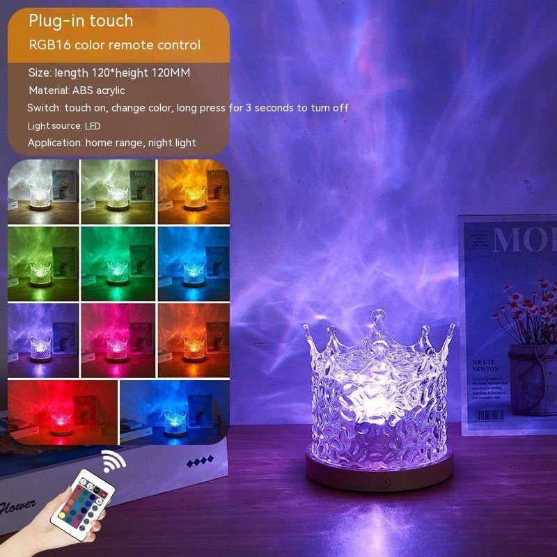 LovelyRLovely LovelyRLovely LED Water Ripple Ambient N 3W / 16color plug in crown / 1PC LovelyRLovely LED Water Ripple Ambient Night Light