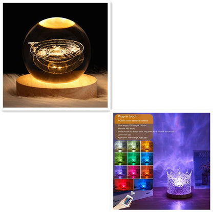 LovelyRLovely LovelyRLovely LED Water Ripple Ambient N 3W / Set4 / 1PC LovelyRLovely LED Water Ripple Ambient Night Light