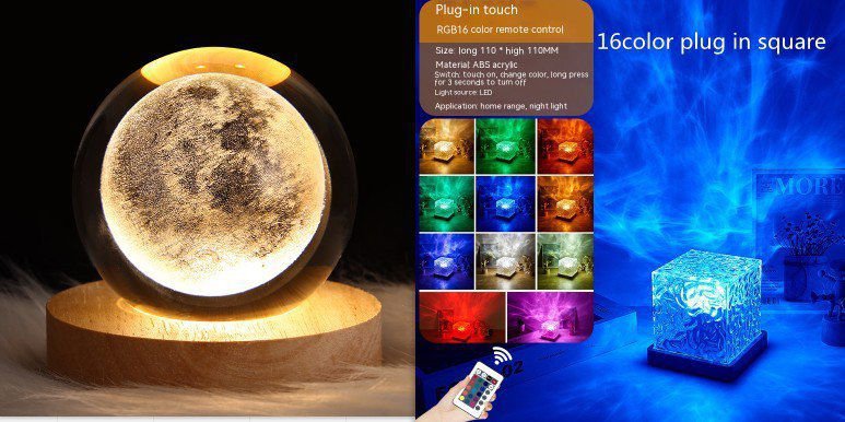 LovelyRLovely LovelyRLovely LED Water Ripple Ambient N 3W / Set5 / 1PC LovelyRLovely LED Water Ripple Ambient Night Light