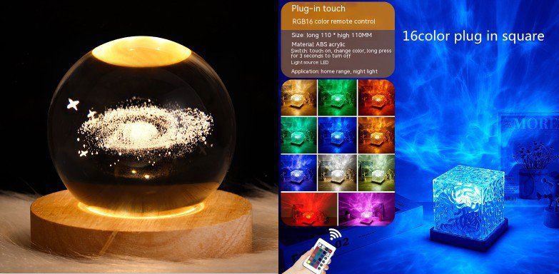 LovelyRLovely LovelyRLovely LED Water Ripple Ambient N 3W / Set6 / 1PC LovelyRLovely LED Water Ripple Ambient Night Light