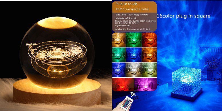 LovelyRLovely LovelyRLovely LED Water Ripple Ambient N 3W / Set8 / 1PC LovelyRLovely LED Water Ripple Ambient Night Light