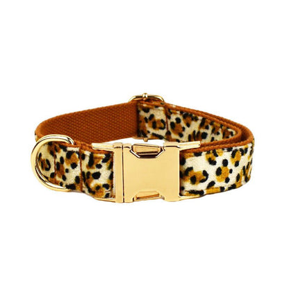 LovelyRLovely LovelyRLovely Leopard Print Dog Collar S Dog Collar / L LovelyRLovely Leopard Print Dog Collar Set