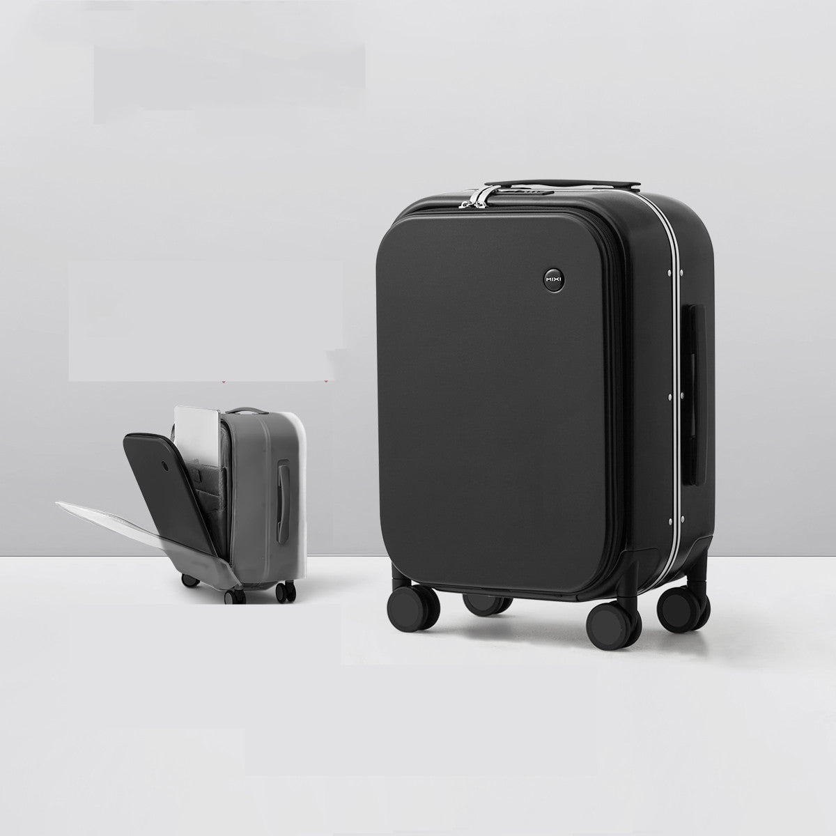 LovelyRLovely LovelyRLovely Light And Durable Aluminiu Black / 24inches LovelyRLovely Light And Durable Aluminium Frame Suitcase