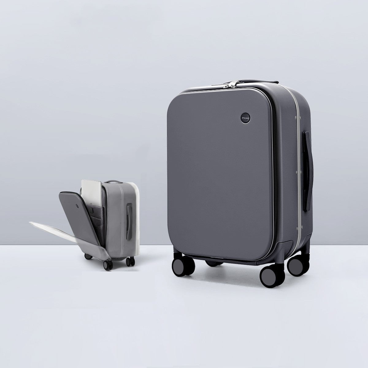 LovelyRLovely LovelyRLovely Light And Durable Aluminiu Grey / 18inches LovelyRLovely Light And Durable Aluminium Frame Suitcase