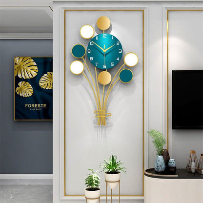 LovelyRLovely LovelyRLovely Light Luxury Creative Wall JT20181 Small Peacock Blue LovelyRLovely Light Luxury Creative Wall Clock