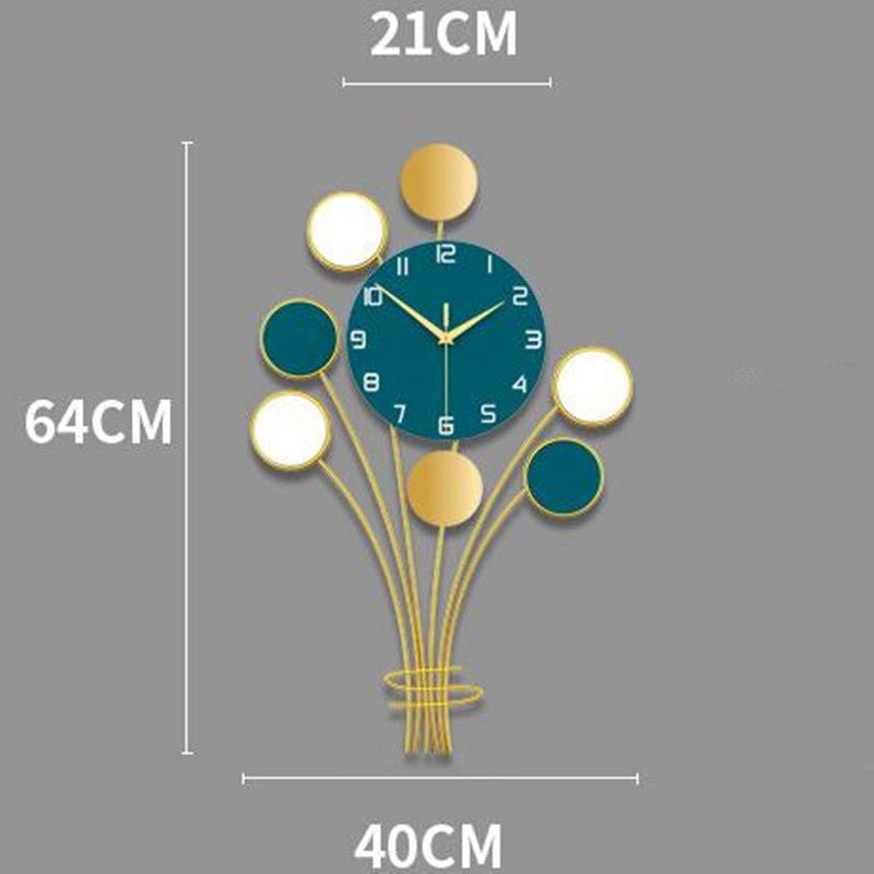 LovelyRLovely LovelyRLovely Light Luxury Creative Wall JT20181 Small Peacock Blue LovelyRLovely Light Luxury Creative Wall Clock