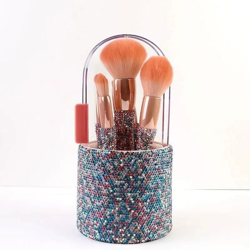 LovelyRLovely LovelyRLovely Light Luxury Diamond-embed Color LovelyRLovely Light Luxury Diamond-embedded Makeup Brush Set