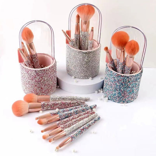 LovelyRLovely LovelyRLovely Light Luxury Diamond-embed LovelyRLovely Light Luxury Diamond-embedded Makeup Brush Set