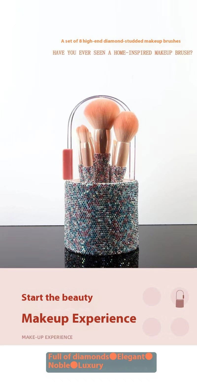 LovelyRLovely LovelyRLovely Light Luxury Diamond-embed LovelyRLovely Light Luxury Diamond-embedded Makeup Brush Set