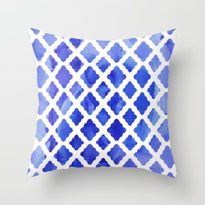 LovelyRLovely LovelyRLovely Living Room Abstract Blue DRD29 10 / 45X45cm LovelyRLovely Living Room Abstract Blue Printed Pillow