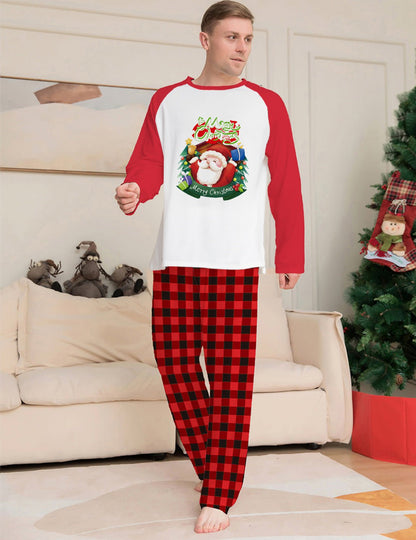 LovelyRLovely LovelyRLovely Long Sleeve T-Shirt Plaid LovelyRLovely Long Sleeve T-Shirt Plaid Family Matching Pajamas