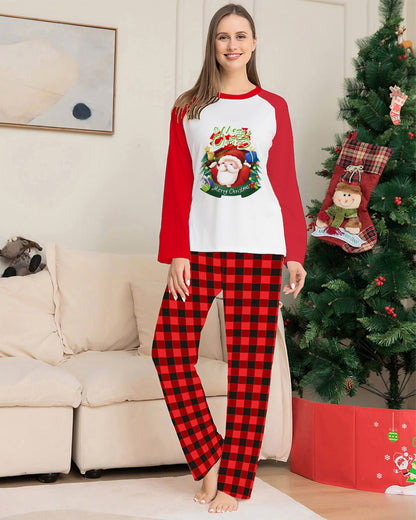 LovelyRLovely LovelyRLovely Long Sleeve T-Shirt Plaid LovelyRLovely Long Sleeve T-Shirt Plaid Family Matching Pajamas