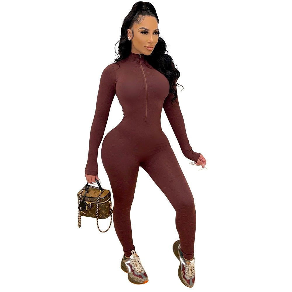 LovelyRLovely LovelyRLovely Long-Sleeved Women's Jumps Brown / L LovelyRLovely Long-Sleeved Women's Jumpsuit