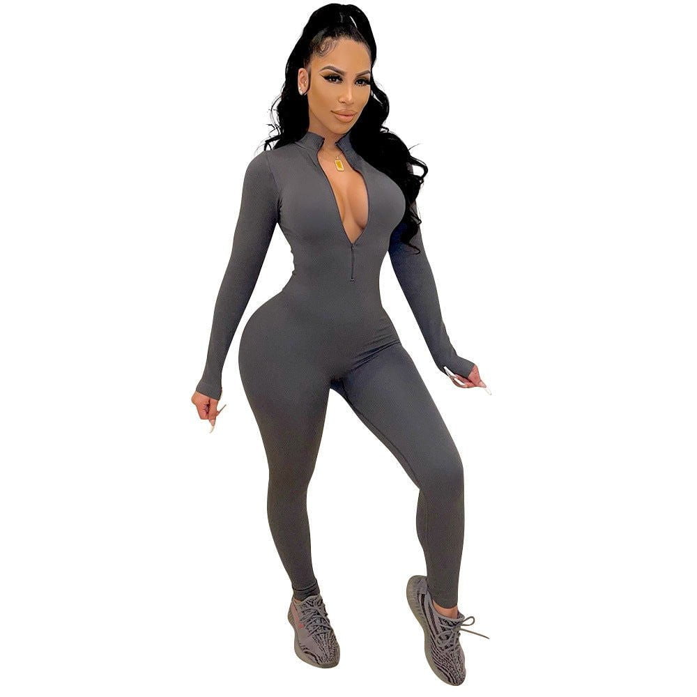 LovelyRLovely LovelyRLovely Long-Sleeved Women's Jumps Grey / L LovelyRLovely Long-Sleeved Women's Jumpsuit