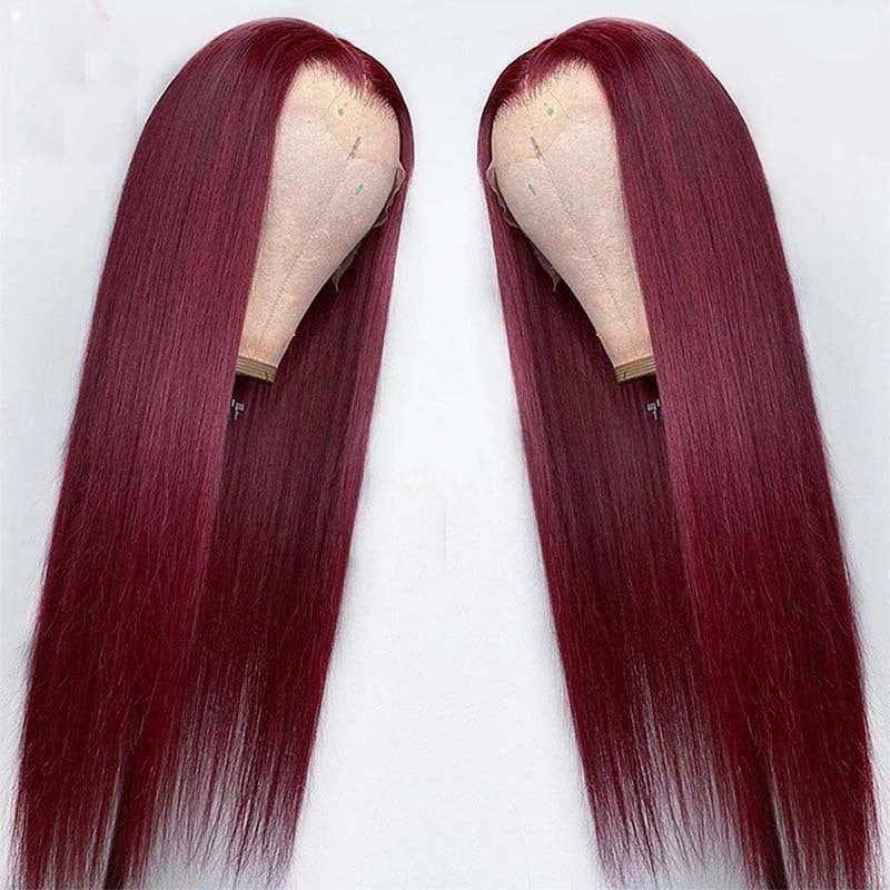 LovelyRLovely LovelyRLovely Long Straight Front Lace W Wine Red / 14inch LovelyRLovely Long Straight Lace Front Wig