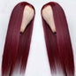 LovelyRLovely LovelyRLovely Long Straight Front Lace W Wine Red / 14inch LovelyRLovely Long Straight Lace Front Wig